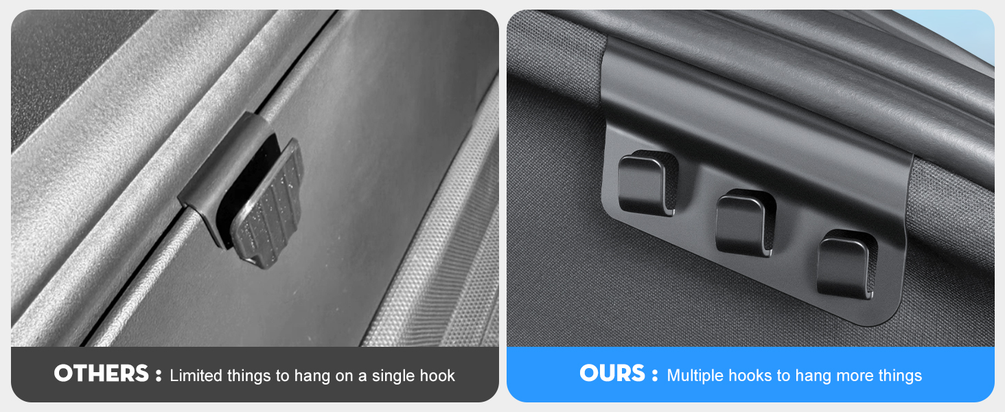 Rear Trunk Hooks for Tesla Model 3/Y