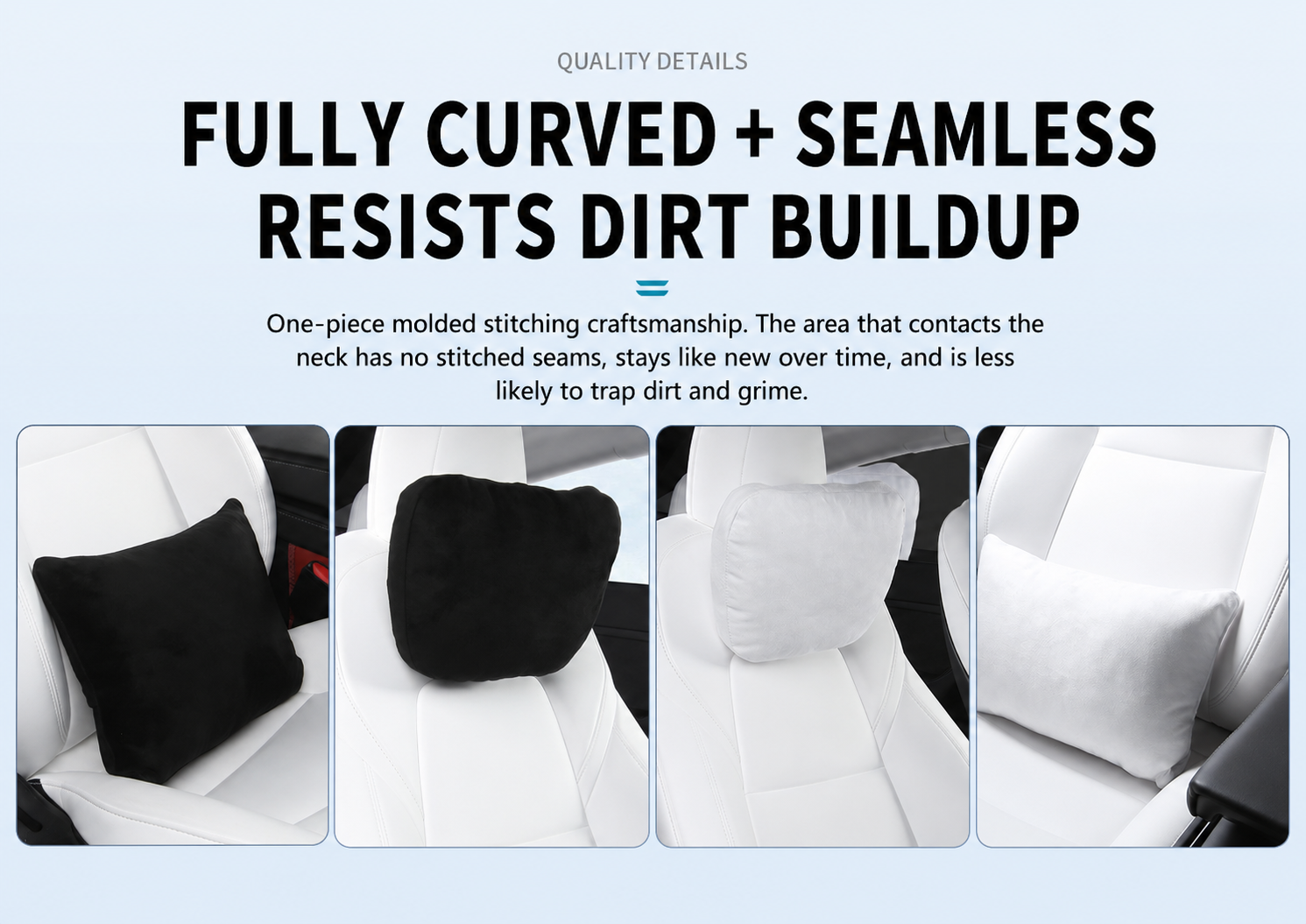 Suede Headrest Neck Pillow for Tesla Model 3/Y/S/X