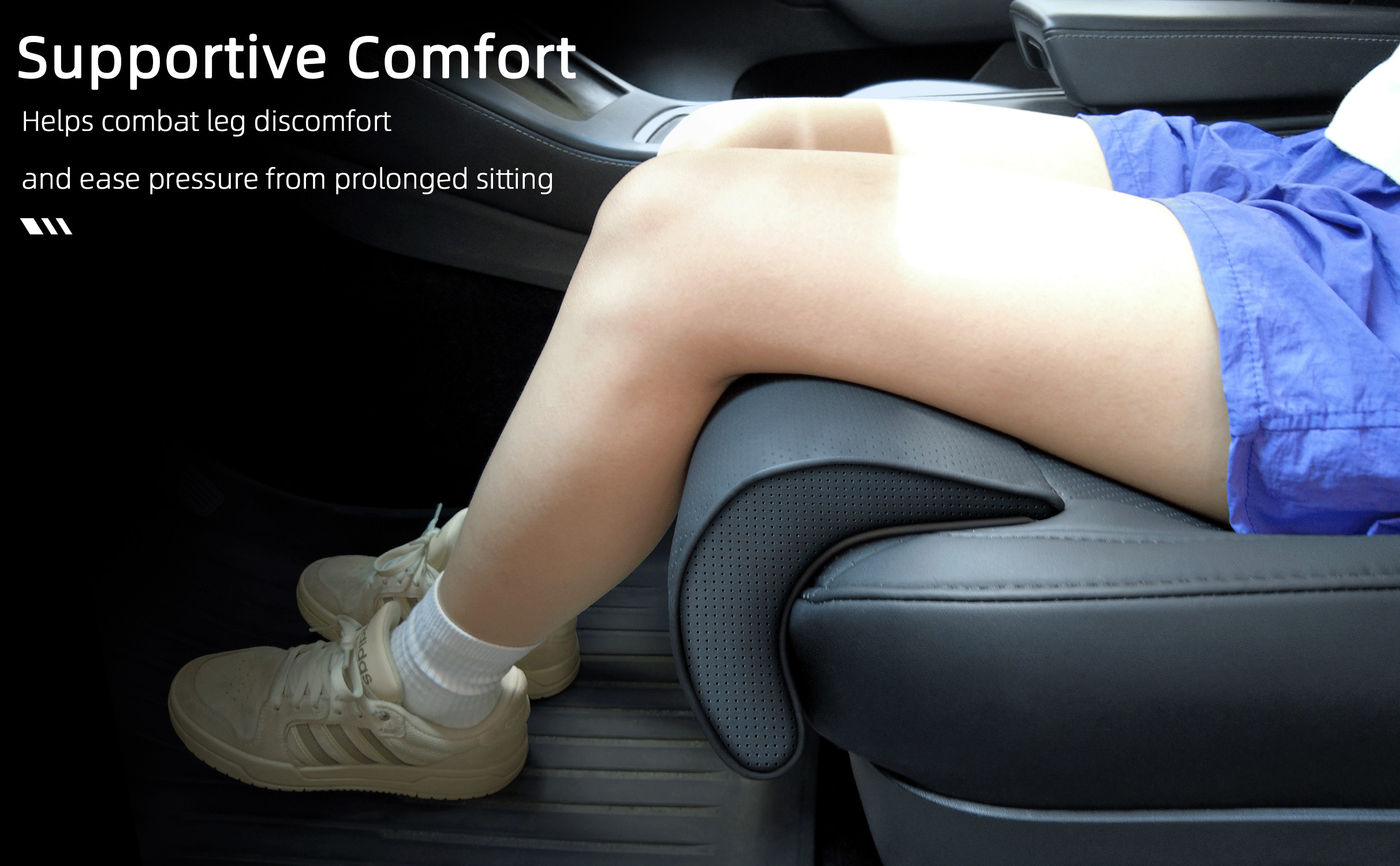 Seat Cushion Cover with Leg Support for Tesla Model 3/Y