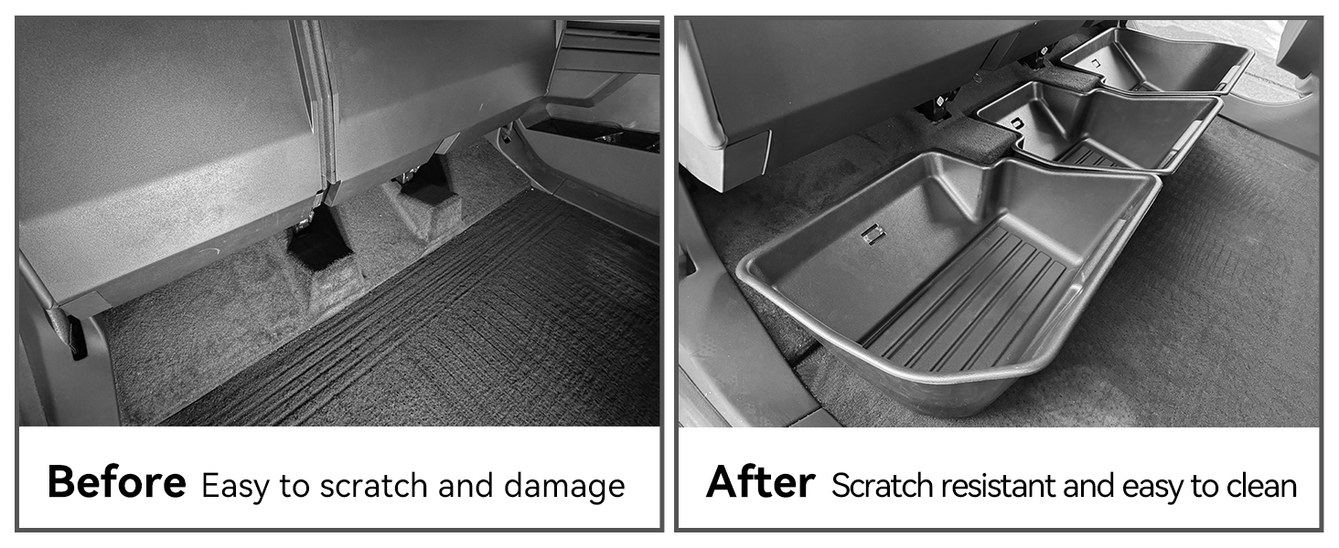 Second Row Under-Seat Storage Boxes for Tesla Cybertruck