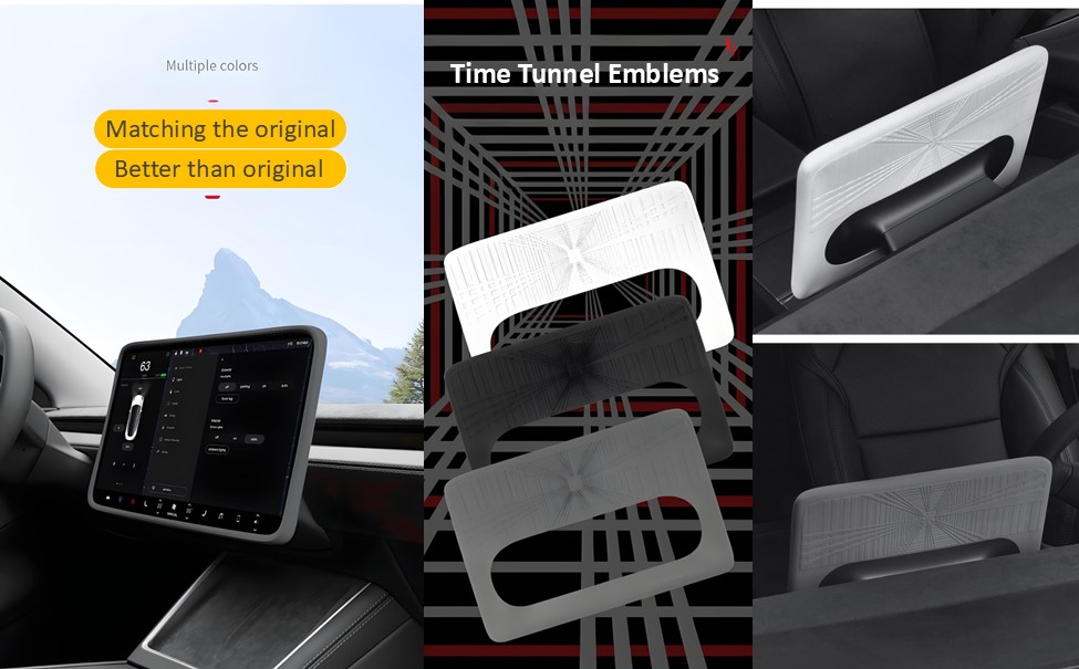 Silicone Screen Frame Cover for Tesla Model 3/Y