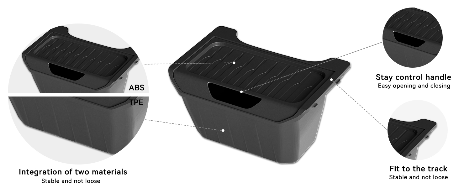 Storage Organizer Bins for 2021-2024 Tesla Model Y