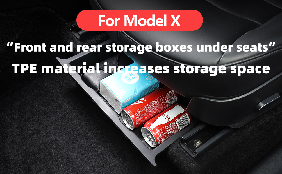 Under-Seat Storage Box for Tesla Model X/Y