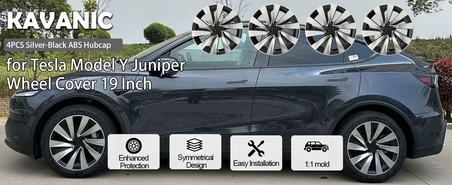 Wheel Covers for 2025+ Tesla Model Y Juniper