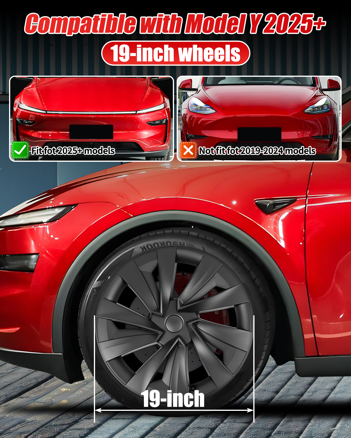 Wheel Covers for Tesla Model Y and Model 3