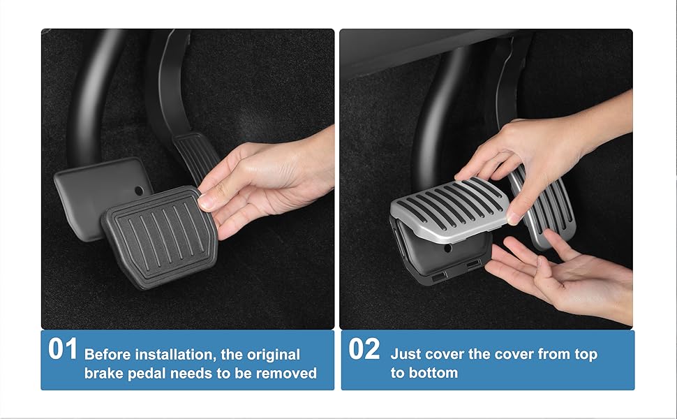 Silver Foot Pedal Pad Accessories
