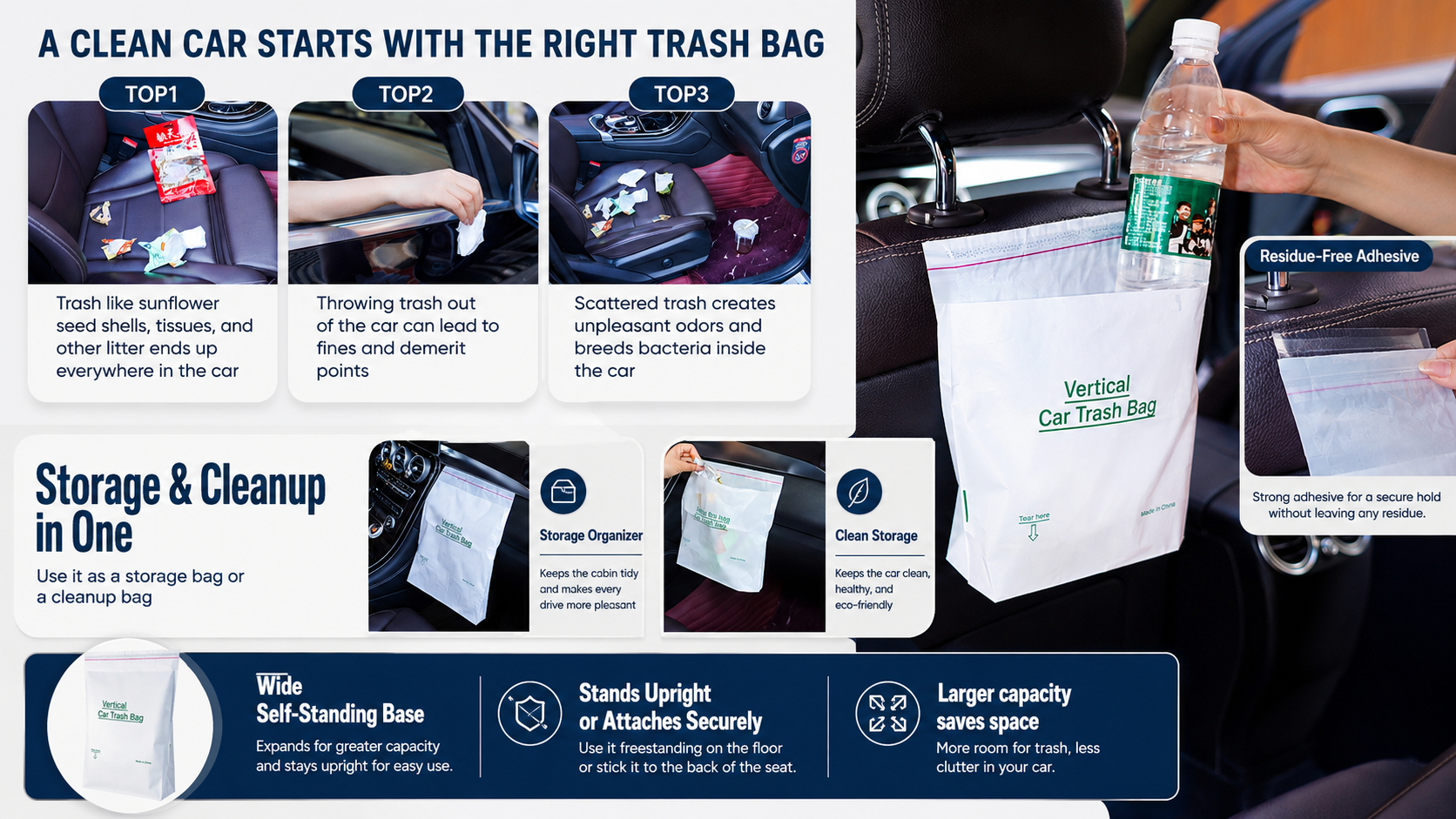 Disposable Car Trash Bags